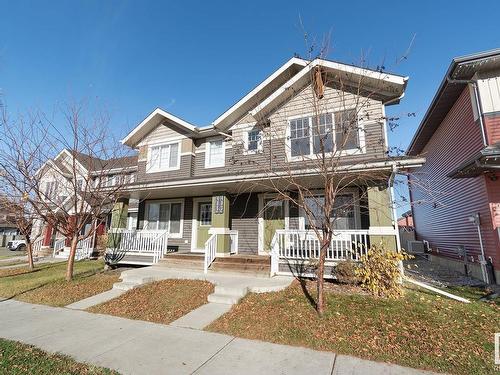 483 Orchards Boulevard, Edmonton, AB - Outdoor With Deck Patio Veranda With Facade