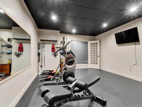 58 Greenfield Crescent, Fort Saskatchewan, AB - Indoor Photo Showing Gym Room