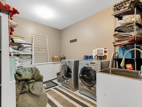 58 Greenfield Crescent, Fort Saskatchewan, AB - Indoor Photo Showing Laundry Room