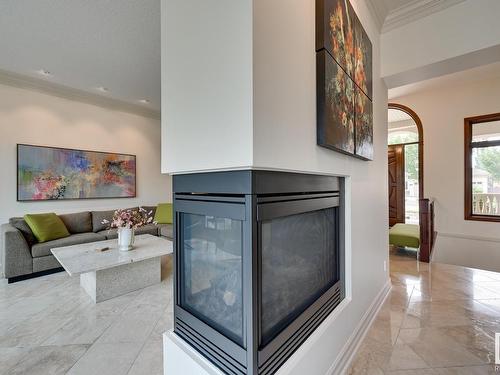 925 Hollingsworth Bend, Edmonton, AB - Indoor With Fireplace