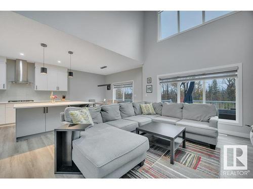 16007 34 Avenue, Edmonton, AB - Indoor Photo Showing Living Room