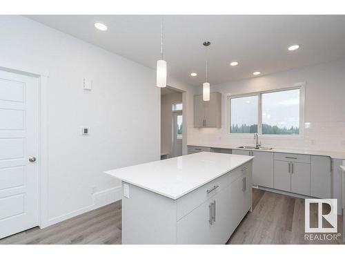 3987 Wren Loop, Edmonton, AB - Indoor Photo Showing Kitchen With Upgraded Kitchen