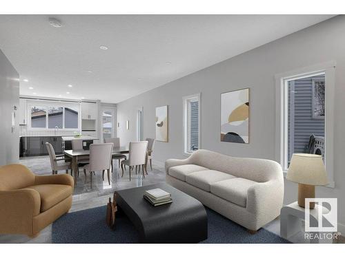 10219 151 Street, Edmonton, AB - Indoor Photo Showing Living Room