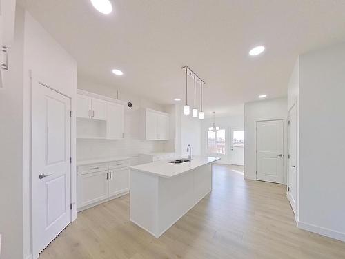 432 29 Street, Edmonton, AB - Indoor Photo Showing Kitchen With Double Sink