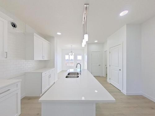 432 29 Street, Edmonton, AB - Indoor Photo Showing Kitchen With Double Sink