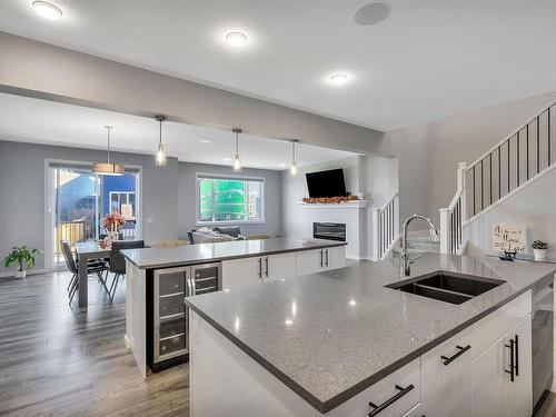 2543 204 Street, Edmonton, AB - Indoor Photo Showing Kitchen With Double Sink