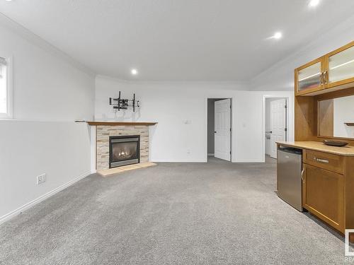 3 Evergreen Close, Cold Lake, AB - Indoor Photo Showing Living Room With Fireplace