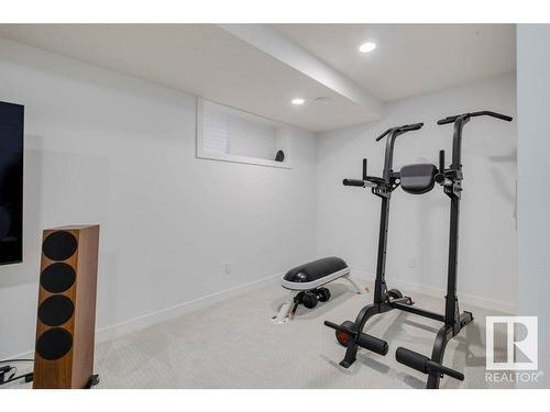 10921 150 Street, Edmonton, AB - Indoor Photo Showing Gym Room