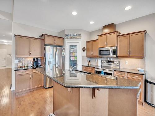 6 841 156 Street, Edmonton, AB - Indoor Photo Showing Kitchen With Double Sink