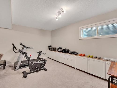 6 841 156 Street, Edmonton, AB - Indoor Photo Showing Gym Room