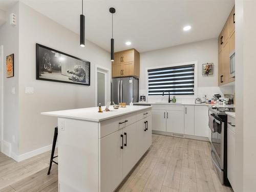 1111 Keswick Drive, Edmonton, AB - Indoor Photo Showing Kitchen With Upgraded Kitchen