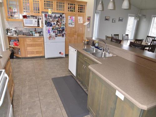 5802 51 Avenue, Barrhead, AB - Indoor Photo Showing Kitchen With Double Sink