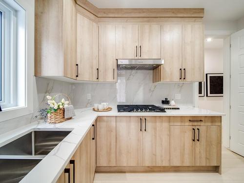 324 33 Avenue, Edmonton, AB - Indoor Photo Showing Kitchen With Double Sink