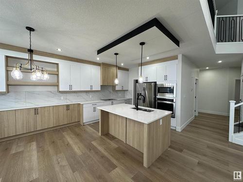 18216 94 Street, Edmonton, AB - Indoor Photo Showing Kitchen With Upgraded Kitchen