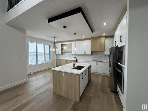 18216 94 Street, Edmonton, AB - Indoor Photo Showing Kitchen With Double Sink With Upgraded Kitchen