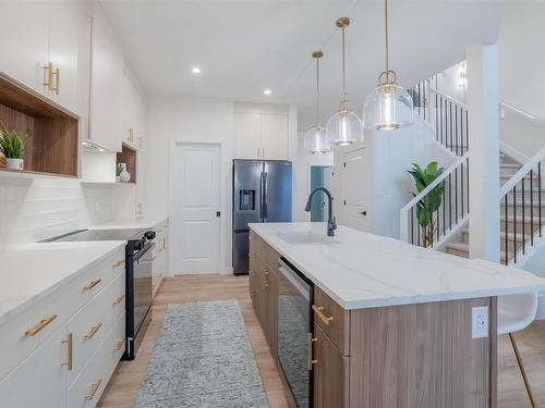 435 29 Street, Edmonton, AB - Indoor Photo Showing Kitchen With Upgraded Kitchen