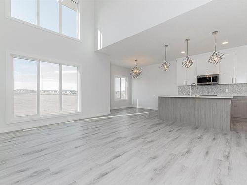 101 Edgefield Way, St. Albert, AB - Indoor Photo Showing Kitchen With Upgraded Kitchen