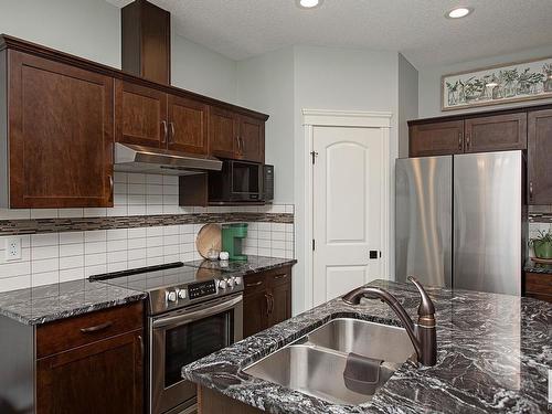 2212 Casey Crescent, Edmonton, AB - Indoor Photo Showing Kitchen With Double Sink With Upgraded Kitchen