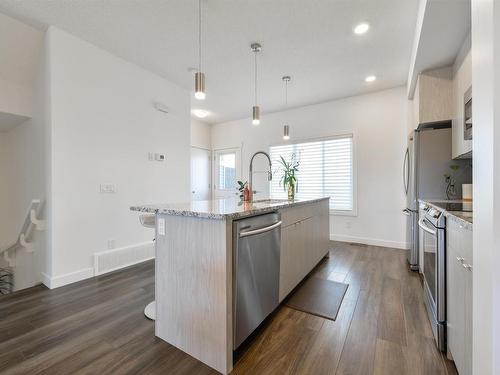 39 Joyal Way, St. Albert, AB - Indoor Photo Showing Kitchen With Upgraded Kitchen