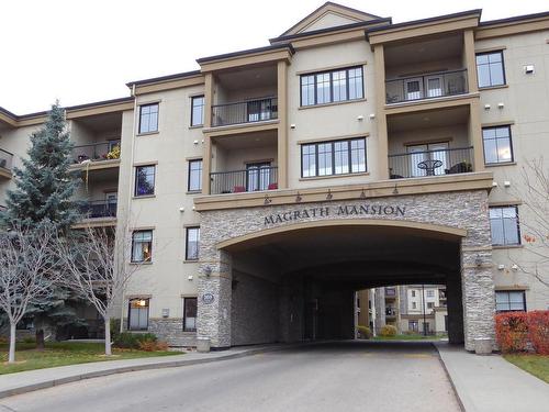 201 160 Magrath Road Nw, Edmonton, AB - Outdoor With Balcony With Facade