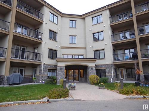 201 160 Magrath Road Nw, Edmonton, AB - Outdoor With Balcony With Facade