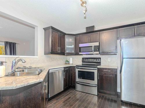 1621 64 Street Sw, Edmonton, AB - Indoor Photo Showing Kitchen With Stainless Steel Kitchen With Double Sink