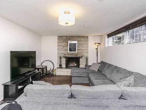 14719 59 Avenue, Edmonton, AB - Indoor Photo Showing Living Room With Fireplace