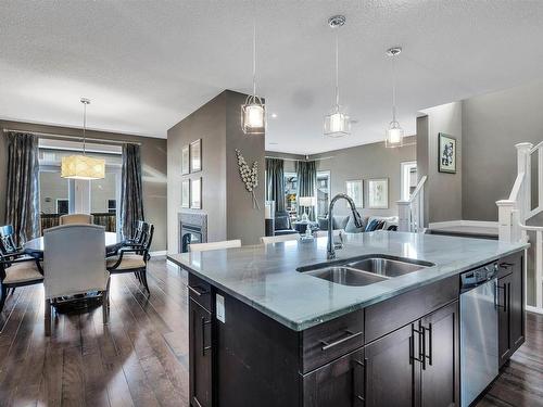 11506 16A Avenue, Edmonton, AB - Indoor Photo Showing Kitchen With Double Sink With Upgraded Kitchen