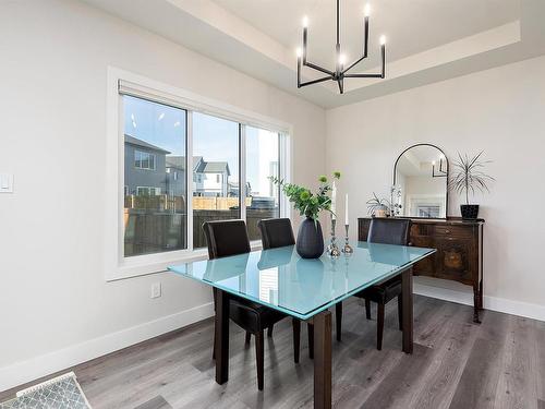 398 Bluff Cove, Leduc, AB - Indoor Photo Showing Dining Room