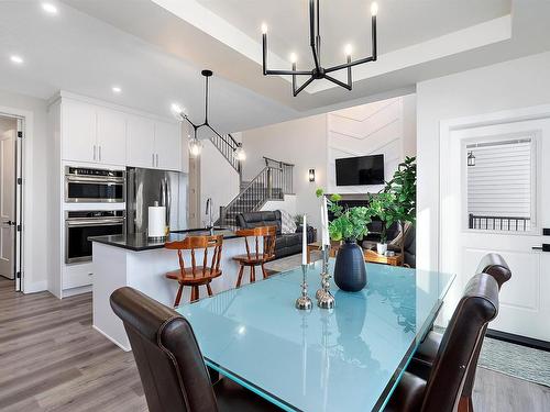 398 Bluff Cove, Leduc, AB - Indoor Photo Showing Dining Room