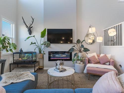 22406 99A Avenue, Edmonton, AB - Indoor Photo Showing Living Room