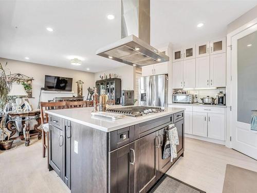 4 Lakeshore Cove, Beaumont, AB - Indoor Photo Showing Kitchen With Upgraded Kitchen