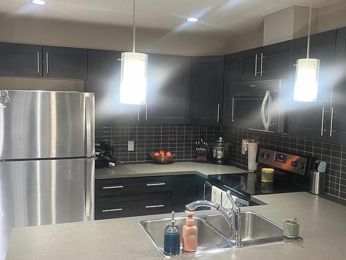 310 1031 173 Street, Edmonton, AB - Indoor Photo Showing Kitchen With Stainless Steel Kitchen With Upgraded Kitchen