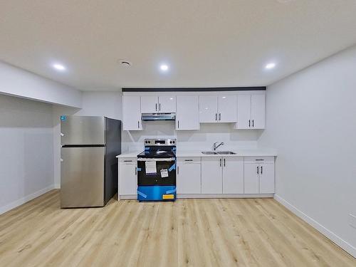 19616 26 Avenue, Edmonton, AB - Indoor Photo Showing Kitchen With Stainless Steel Kitchen With Double Sink