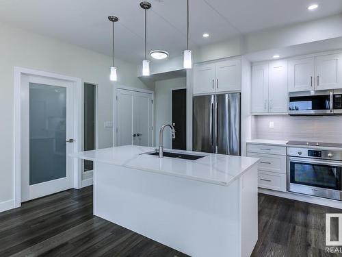 532 200 Bellerose Drive, St. Albert, AB - Indoor Photo Showing Kitchen With Stainless Steel Kitchen With Double Sink With Upgraded Kitchen