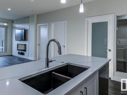 532 200 Bellerose Drive, St. Albert, AB - Indoor Photo Showing Kitchen With Double Sink