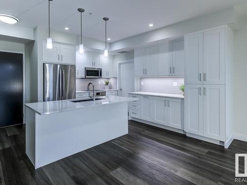 532 200 Bellerose Drive, St. Albert, AB - Indoor Photo Showing Kitchen With Stainless Steel Kitchen With Upgraded Kitchen