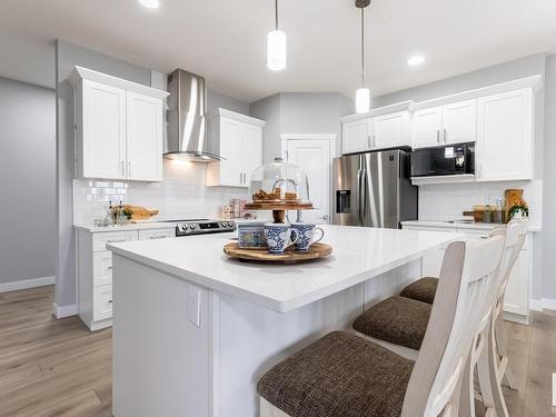 4027 208 Street, Edmonton, AB - Indoor Photo Showing Kitchen With Upgraded Kitchen