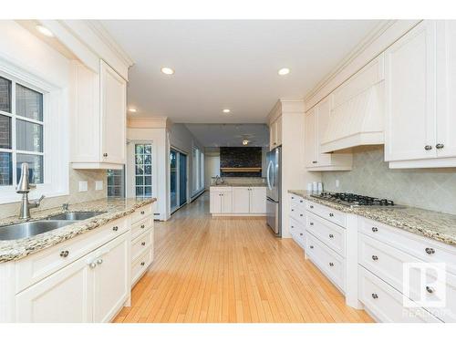 220 Grandisle Point, Edmonton, AB - Indoor Photo Showing Kitchen With Double Sink