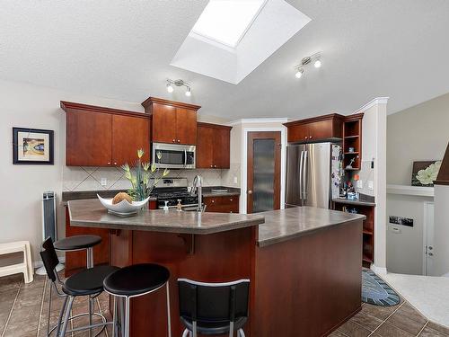 9103 206 Street, Edmonton, AB - Indoor Photo Showing Kitchen With Double Sink