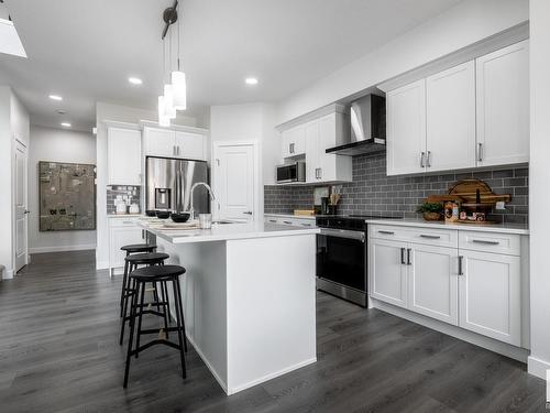 20956 22 Avenue, Edmonton, AB - Indoor Photo Showing Kitchen With Upgraded Kitchen