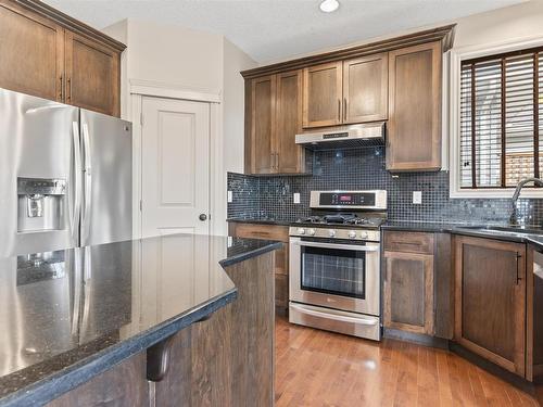 6011 Stinson Road, Edmonton, AB - Indoor Photo Showing Kitchen With Upgraded Kitchen