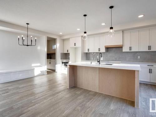 20319 29 Avenue, Edmonton, AB - Indoor Photo Showing Kitchen With Upgraded Kitchen