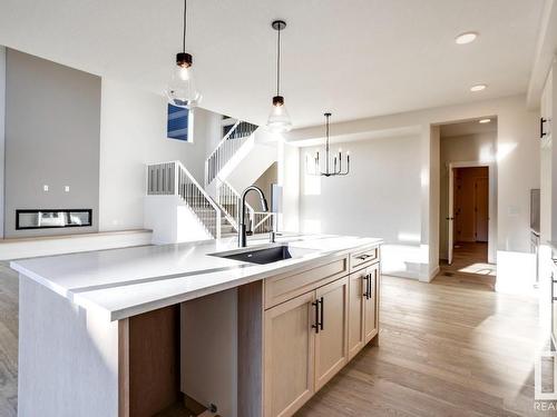 20319 29 Avenue, Edmonton, AB - Indoor Photo Showing Kitchen With Upgraded Kitchen