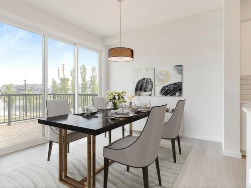 17431 2 Street, Edmonton, AB - Indoor Photo Showing Dining Room