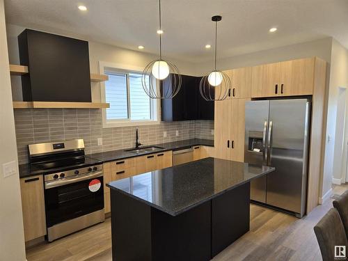 8541 89 Street, Edmonton, AB - Indoor Photo Showing Kitchen With Upgraded Kitchen