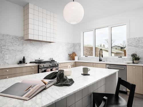 9252 76 Street, Edmonton, AB - Indoor Photo Showing Kitchen With Upgraded Kitchen