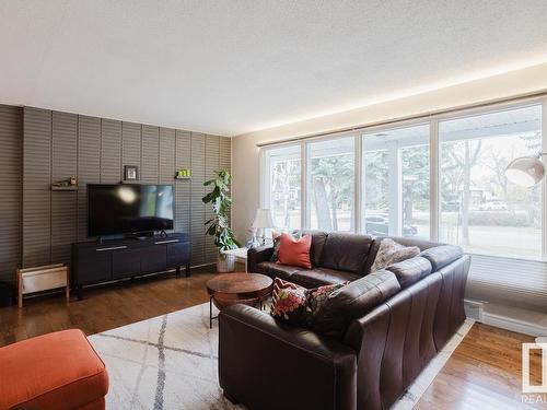 9749 143 Street, Edmonton, AB - Indoor Photo Showing Living Room