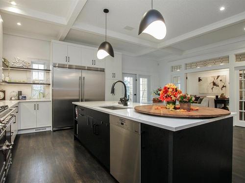 438 Estate Drive, Sherwood Park, AB - Indoor Photo Showing Kitchen With Upgraded Kitchen