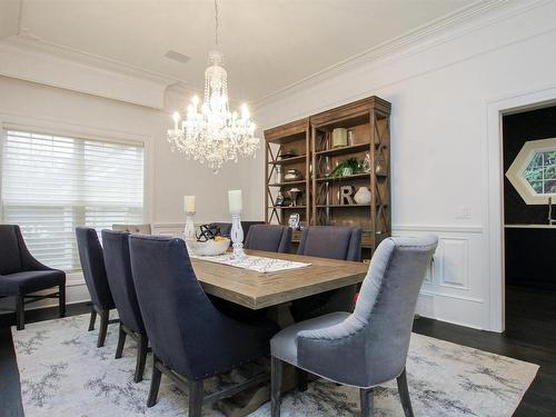 438 Estate Drive, Sherwood Park, AB - Indoor Photo Showing Dining Room